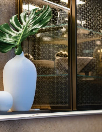 Küchenfront von SieMatic mit strukturierter Oberfläche